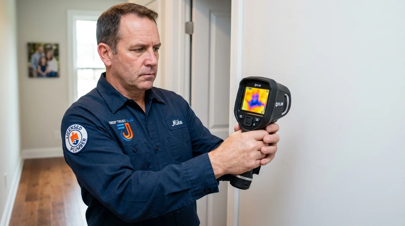 Thermal imaging leak detection by Johns Plumbing LLC in Kings Beach