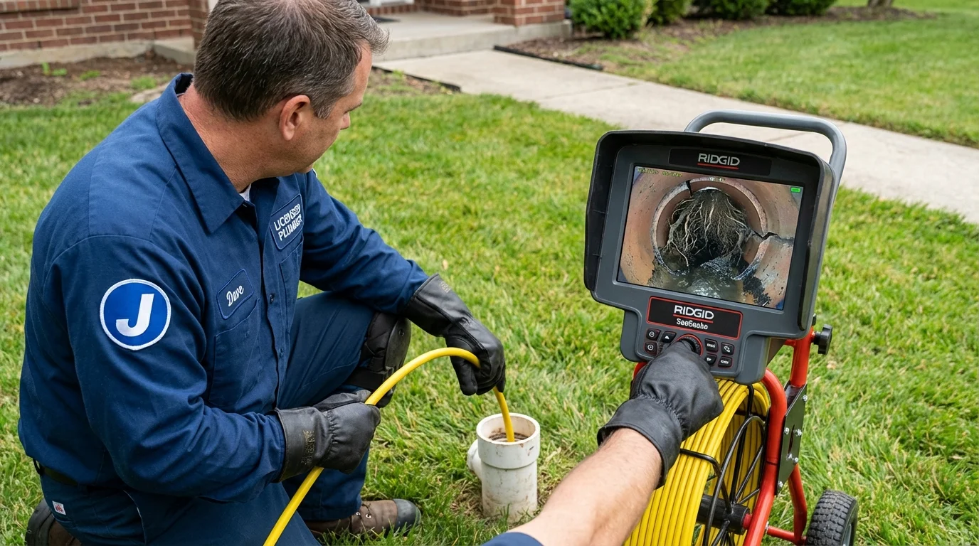 Sewer camera inspection being performed by Johns Plumbing LLC in Kings Beach